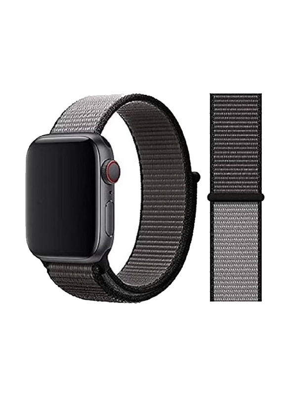 Nylon Sport Band for Apple Watch 45/44/42mm, Grey