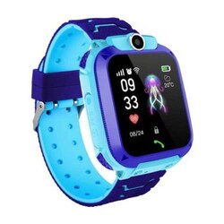 Kids Touch Screen Smartwatch With Sim Card Slot, Navy Blue/Blue