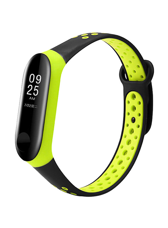 

Generic Replacement Sport Strap for Xiaomi Mi Band 3, Black/Green