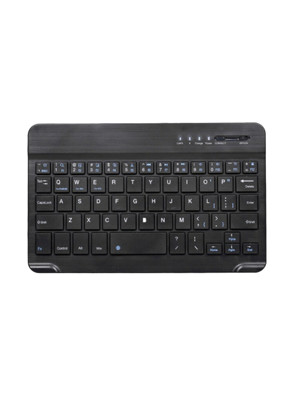 KKmoon 7" Wireless BT 3.0 Mini Ultra-Slim English Keyboard for iOS Windows Android Tablet Smartphone, Black