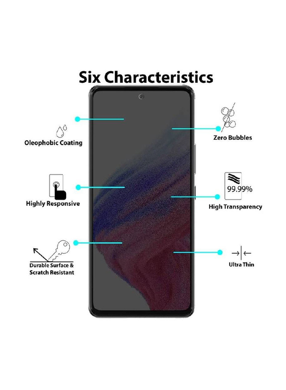 Samsung Galaxy A53 5G Privacy Tempered Glass Screen Protector, Black