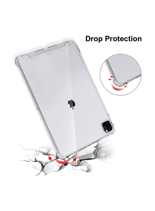 Apple iPad Pro 6th Gen 12.9 Inch Slim TPU Gel Bumper Scratch Resistant Tablet Back Case Cover, Clear