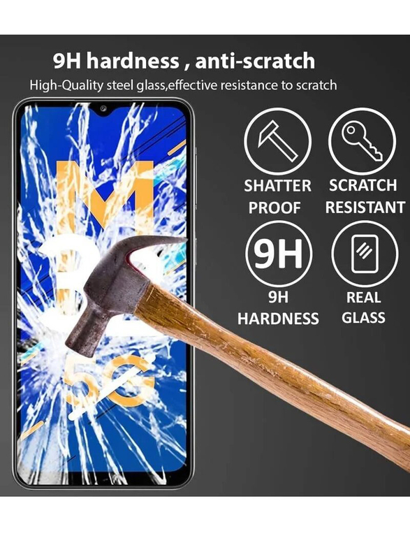 Samsung Galaxy M32 5g Protective 5D Full Glue Tempered Glass Screen Protector, Clear