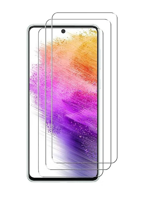 Samsung Galaxy A33 5G Full Covered Curved Clear Scratch Resistant Bubble Free Anti-Fingerprints Tempered Glass Screen Protector, 3-Piece, Clear