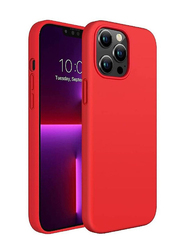 Apple iPhone 12 Pro Liquid Silicone Slim Protective Mobile Phone Back Case Cover, Red