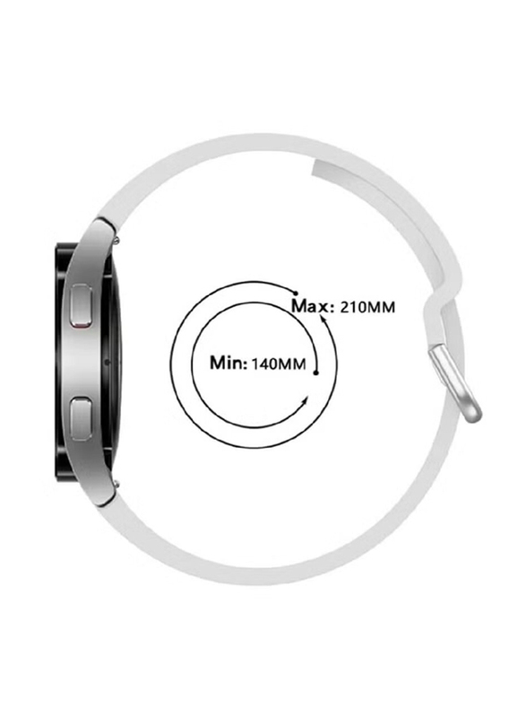 Soft Silicone Sport Band for Samsung Watch 4/Watch 4 Classic, Dark Grey