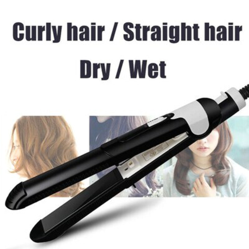 Yuchun Hair Straightener Curler Hair Flat Iron, Black