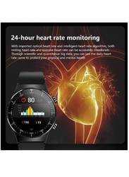 Heart Rate Blood Pressure Sports Digital Bluetooth Smartwatch, Black