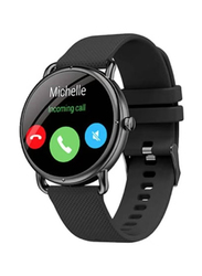 46mm Smart Health Monitoring Bluetooth Smartwatch, Black