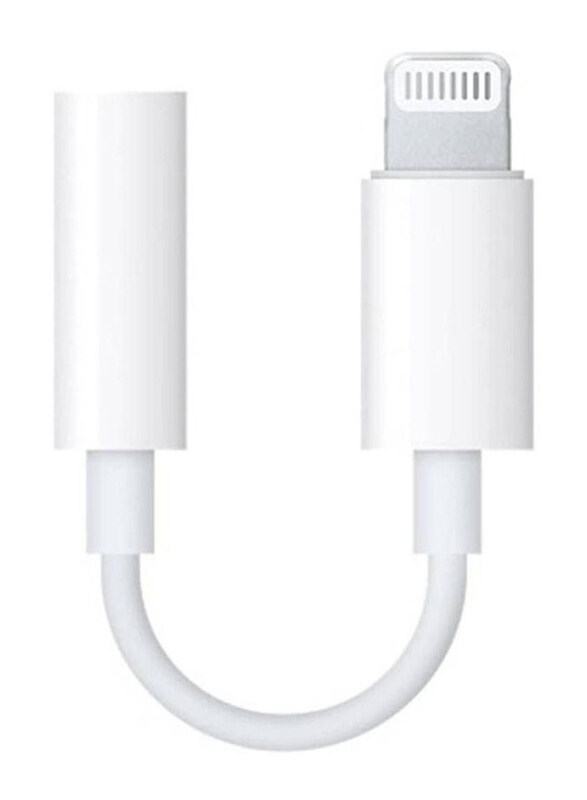 Lightning to 3.5mm Headphone Jack Adapter, White