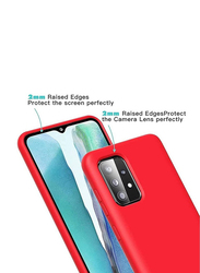 Samsung Galaxy A72 4G Protective Soft Silicone Mobile Phone Case Cover, Red