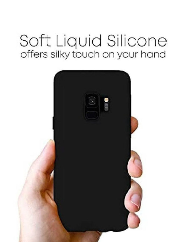 Samsung Galaxy S9 Protective Soft Silicone Mobile Phone Case Cover, Black