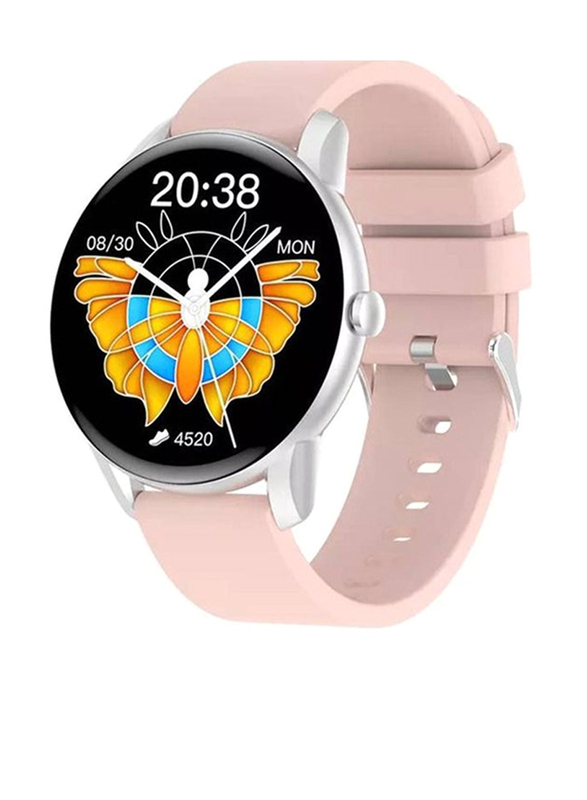 Waterproof Full Touch Colour Screen Smartwatch for Women with Bluetooth Call, Pink