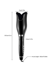 Automatic Ceramic Rotating Hair Curler, Black