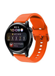 Replacement Soft Silicone Strap For Huawei Watch 3/Huawei Watch 3 Pro, Orange