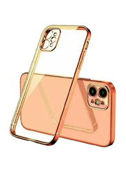 Apple iPhone 12/12 Pro Anti-Drop Matte Translucent Shell Aluminum Alloy Frame Anti-Fall Mobile Phone Case Cover with Camera Protection, Clear