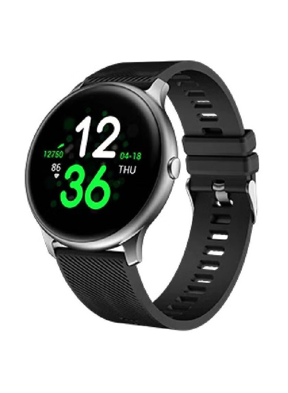 Smart Health Monitoring Bluetooth Smartwatch, Black