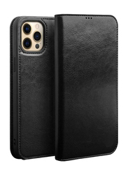 Apple iPhone 13 Pro Max Protective Flip Leather Wallet Mobile Phone Case Cover, Black