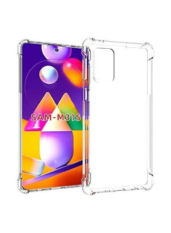 Samsung Galaxy M31s Crystal Clear Shockproof TPU Bumper Mobile Phone Case Cover, Transparent