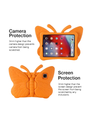 Apple iPad 4th Generation 10.9 2020/iPad Pro 11 2020/2018 Kids EVA Foam Shockproof Kickstand Butterfly Lightweight Mobile Phone Case Cover, Orange