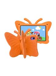 Apple iPad Mini (6th Gen) Kids EVA Butterfly Stand Soft Tablet Case Cover, Orange