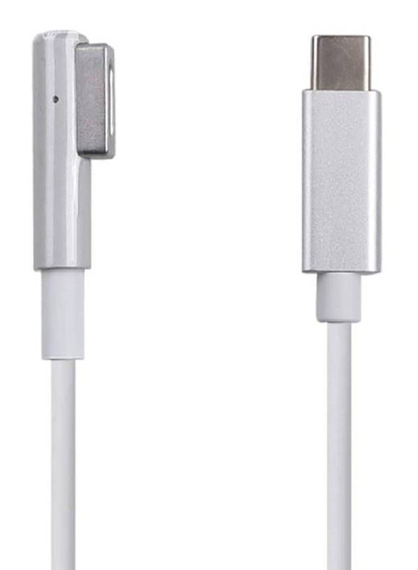 USB C to Magnetic L-Tip Charging Cable for Apple MacBook Air Pro, White