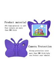 Apple iPad Air 9.7-inch Kids EVA Butterfly Stand Light Weight Tablet Case Cover, Purple