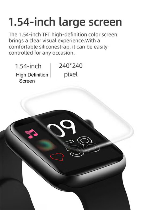 X8 Bluetooth Smartwatch, Black