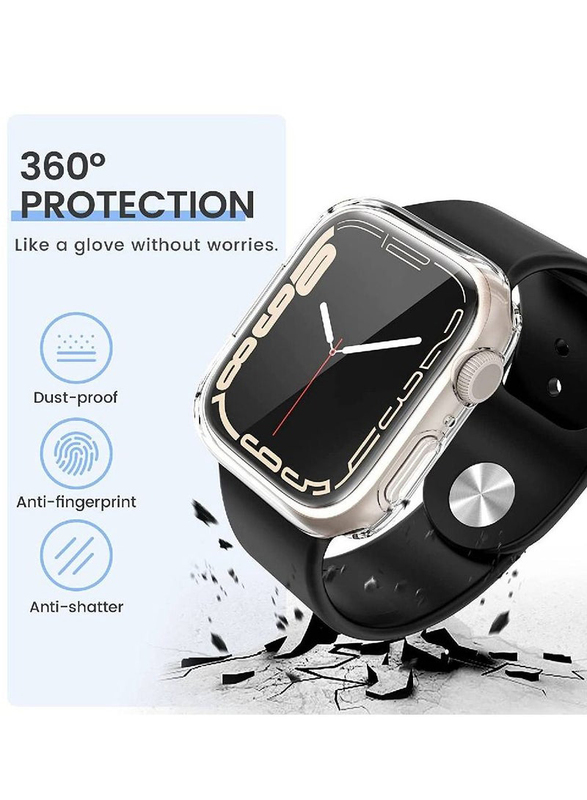 Full TPU Anti Scratch Bumper Case Protector for Apple Watch 38/40mm, Clear