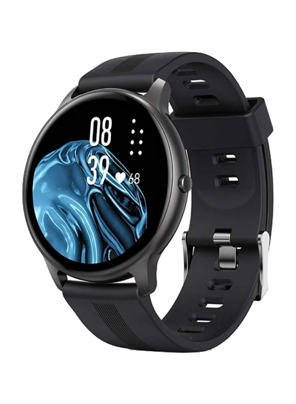 Curren Full Touch with Big Screen Retina HD 1.28 IPS Round Screen Long Standby Fitness Sports Smartwatch, Black