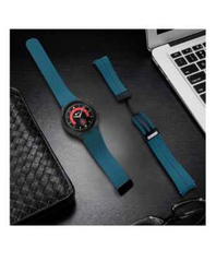 Perfii Silicone Band for Samsung Galaxy Watch 6 Classic 47mm/43mm/5 Pro 45mm/4 Classic 46mm/42mm/Watch 6/5/4 44mm/40mm, Blue