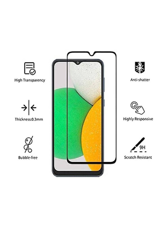 Samsung Galaxy M02s Hardness Full Coverage Tempered Glass Screen Protector, Clear