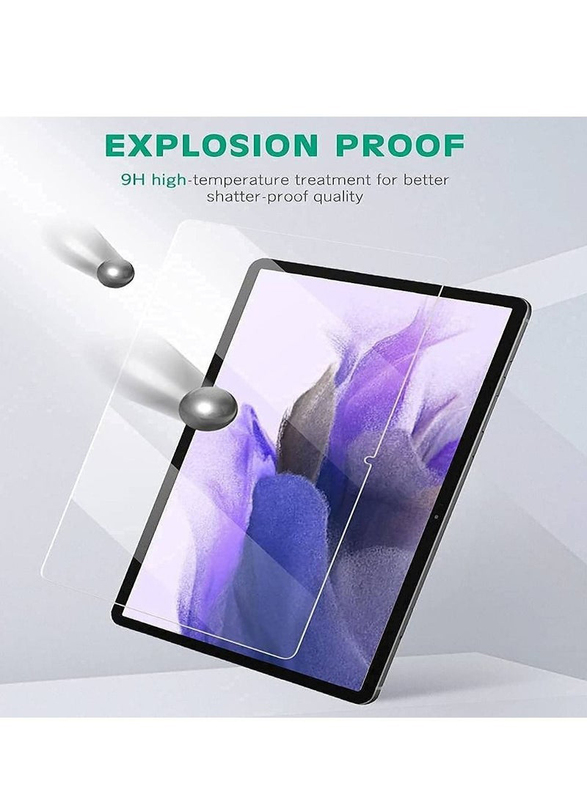 Samsung Galaxy Tab S7 FE Protective Tempered Glass Screen Protector, Clear