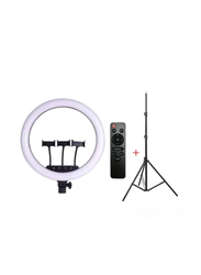 Universal Rl 21-Led Ring Light with Tripod Stand, Multicolour