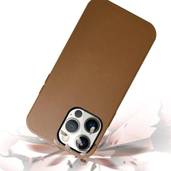 K-doo Apple iPhone 13 Pro Max Mag Noble Collection Premium PC+PU Leather Mobile Phone Case Cover with Magsafe, Brown