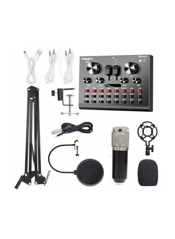 Multi-functional Live Sound Card BM800 Microphone Set Audio Recording Equipment's I7765-9-T, Multicolour