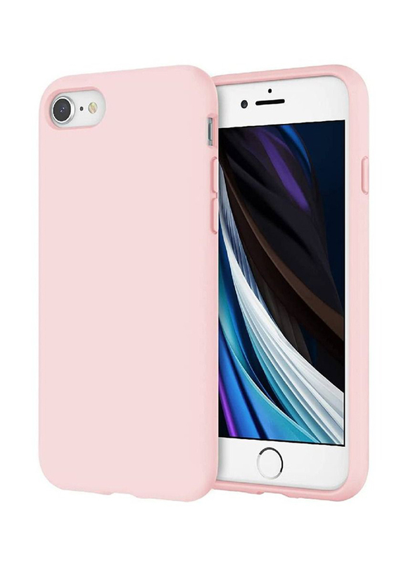 Apple iPhone 7 Microfiber Lining Silicone Protective Mobile Phone Case Cover, Pink