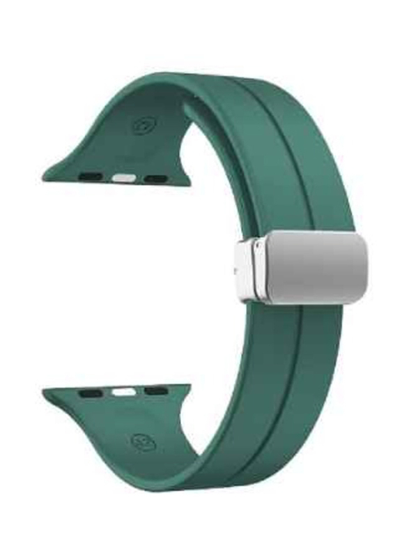 Perfii Sport Silicone Band for Apple Watch 42mm/44mm/45mm/49mm, Green