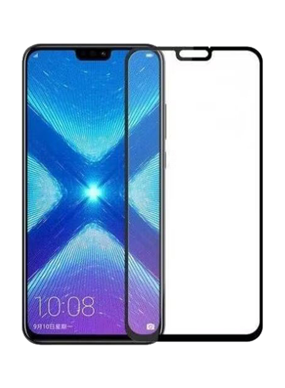 Huawei Y9 2019 5D Tempered Glass Screen Protector, 2 Piece, Black/Clear