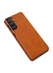 Nillkin Samsung Galaxy S21 Qin Leather Mobile Phone Flip Case Cover, Brown