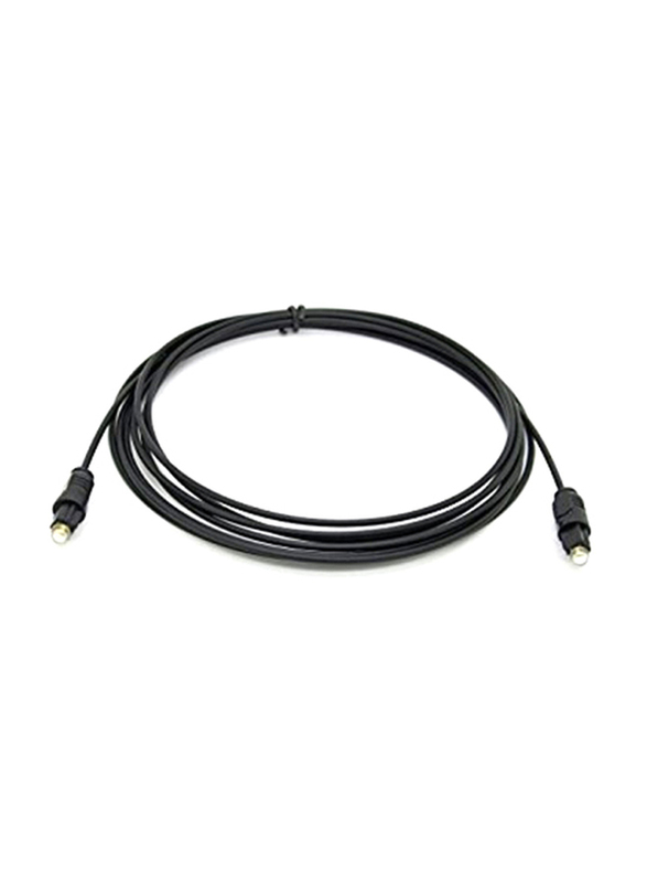 3-Meter Digital Audio Optical Cable, Fiber Optical Male to Fiber Optical for DVD Player, Black