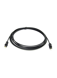3-Meter Digital Audio Optical Cable, Fiber Optical Male to Fiber Optical for DVD Player, Black