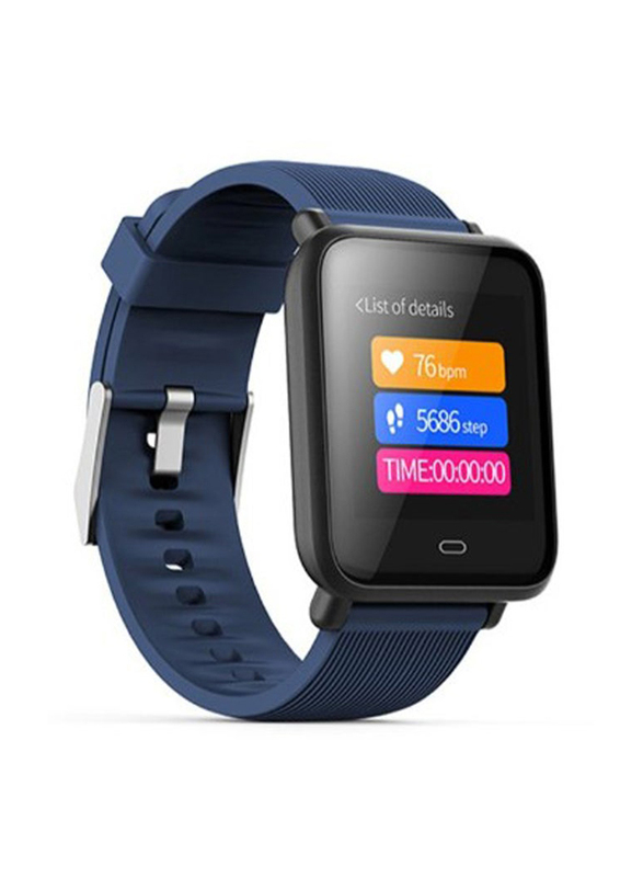 1.3-inch Q9 Waterproof Sports Heart Rate Monitor Smartwatch, Blue