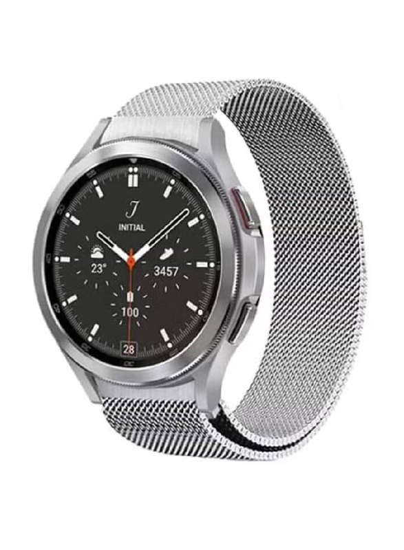 Stainless Steel Mesh Watch Band for Samsung Galaxy Watch 4, Silver