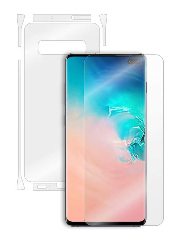 Go-Des Samsung Galaxy S10 Plus 360 Front and Back Screen Protector Film, Clear