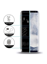 Ics Samsung Galaxy S9+ Tempered Glass Mobile Phone Screen Protector, Clear/Black