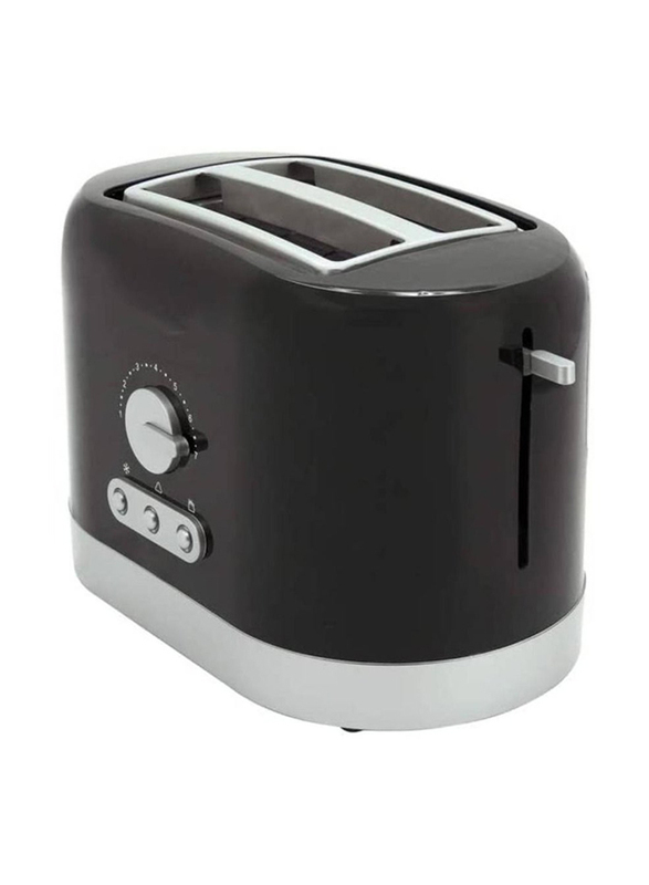 Arabest 2 Slice Bread Countertop Toaster with Heating Control & Detachable Crumb Tray, 870W, Black