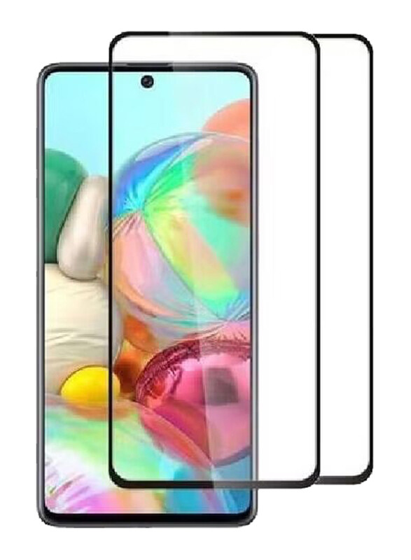 

Generic Samsung Galaxy F23 9H HD Full Glue Tempered Glass Screen Protector, 2 Pieces, Clear/Black