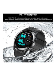 TM02 25cm Waterproof Touch Screen Smartwatch, Black