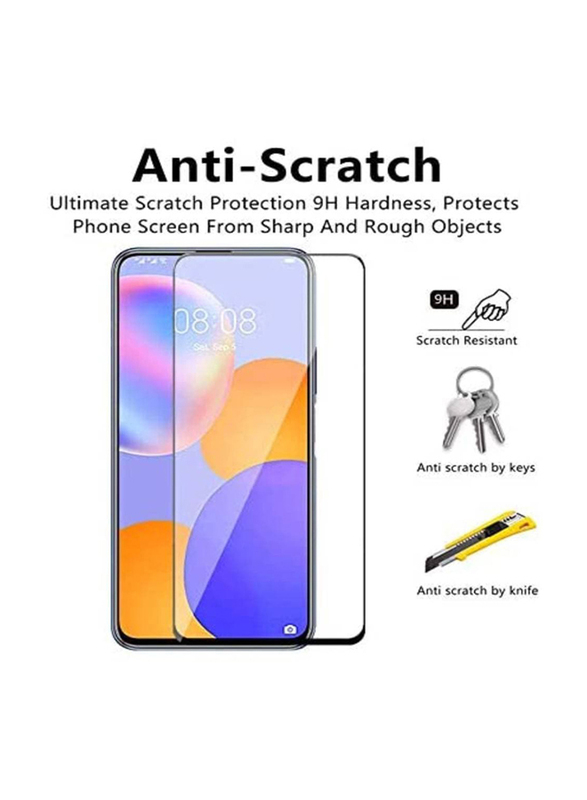 Huawei Y9a 5D Full Glass Screen Protector, Clear